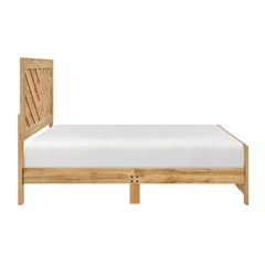 Corbin Natural Chevron Pattern Queen Bed in a Box - Ornate Home