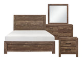 Corbin Rustic Brown 4-piece Queen Bedroom Set - Ornate Home