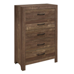Corbin Rustic Brown 5-Piece Queen Bedroom Set - Ornate Home