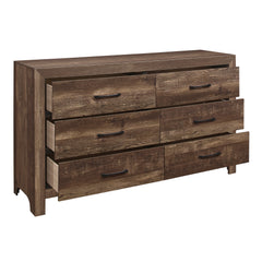Corbin Rustic Brown 5-Piece Queen Bedroom Set - Ornate Home