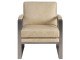 Corbin Sand/Satin Pewter Accent Chair - Ornate Home