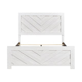 Corbin White 4-Piece Queen Bedroom Set (V-Pattern) - Ornate Home