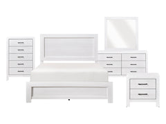 Corbin White 5-Piece Queen Bedroom Set - Ornate Home