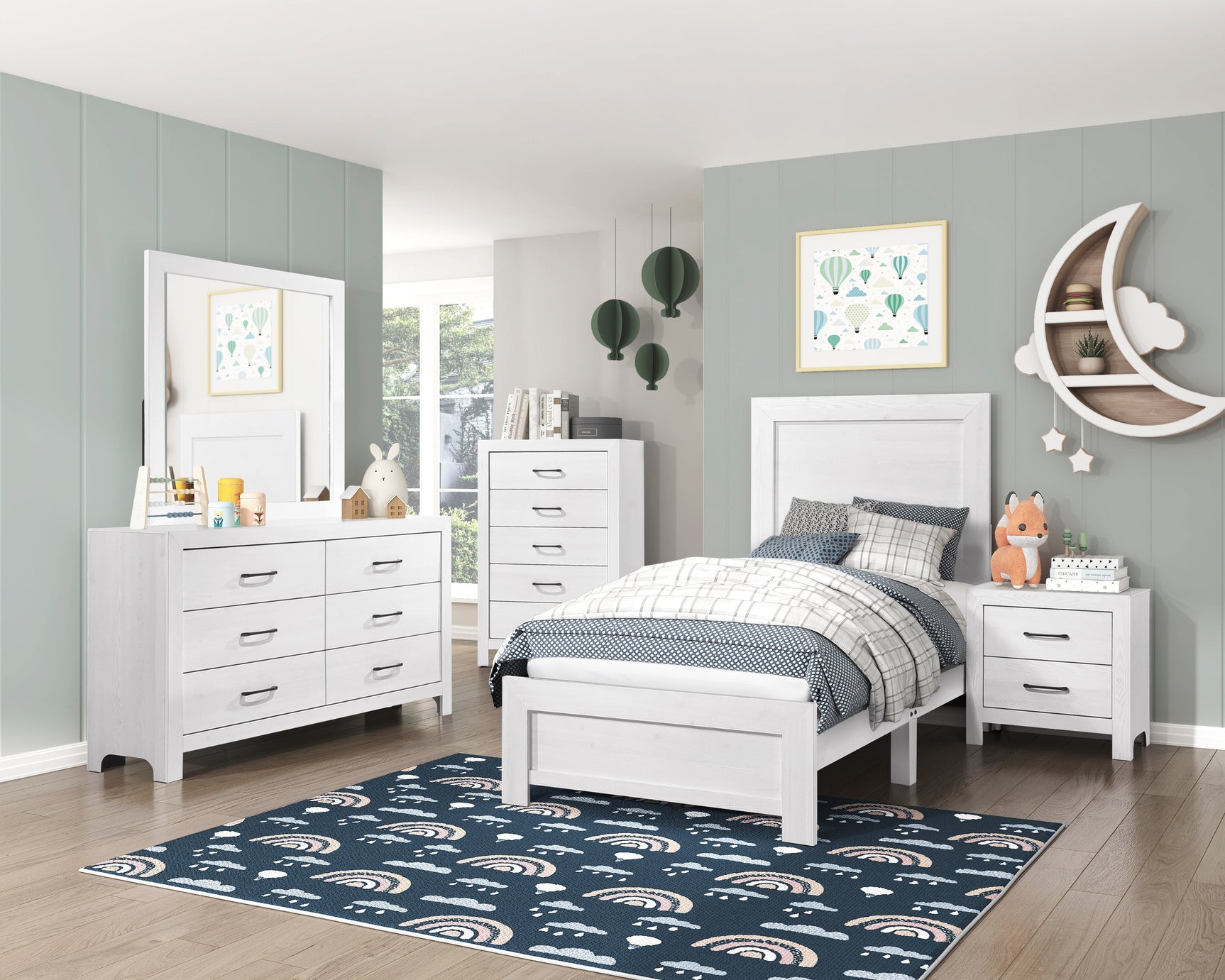 Corbin White Dresser - Ornate Home