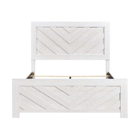 Corbin White Eastern King Bed - Ornate Home