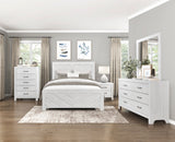 Corbin White Full Bed - Ornate Home