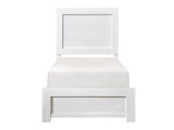 Corbin White Twin Bed - Ornate Home