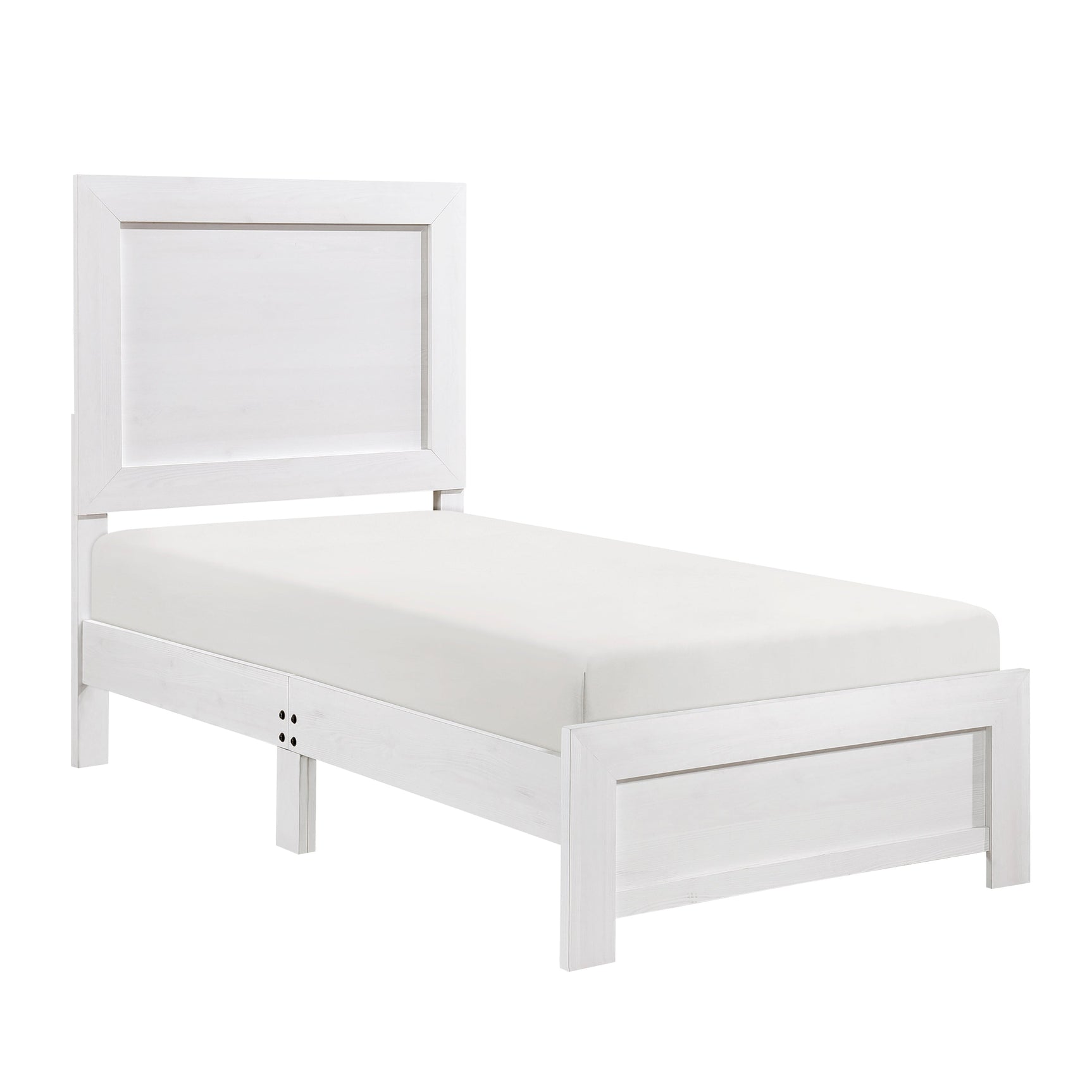 Corbin White Twin Bed - Ornate Home