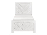 Corbin White Twin Bed - Ornate Home