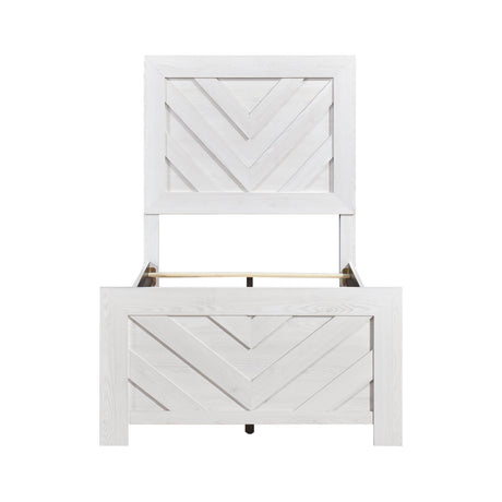 Corbin White Twin Bed - Ornate Home