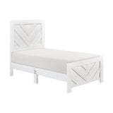 Corbin White Twin Bed - Ornate Home