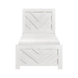 Corbin White Twin Bed - Ornate Home