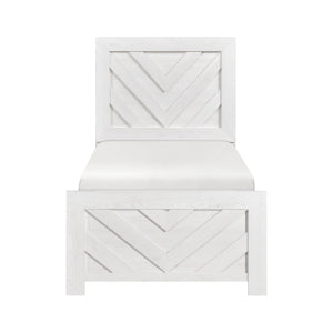 Corbin White Twin Bed - Ornate Home