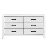 Corbin White V-Pattern 4-Piece Queen Bedroom Set - Ornate Home