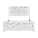 Corbin White V-Pattern 4-Piece Queen Bedroom Set - Ornate Home