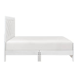 Corbin White V-Pattern 4-Piece Queen Bedroom Set - Ornate Home