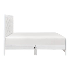 Corbin White V-Pattern 4-Piece Queen Bedroom Set - Ornate Home