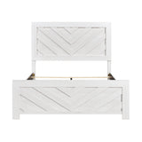 Corbin White V-Pattern 5-Piece Queen Bedroom Set - Ornate Home