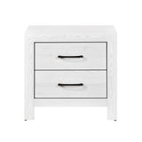 Corbin White V-Pattern 5-Piece Queen Bedroom Set - Ornate Home