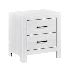 Corbin White V-Pattern 5-Piece Queen Bedroom Set - Ornate Home