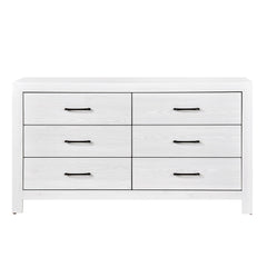 Corbin White V-Pattern 5-Piece Queen Bedroom Set - Ornate Home