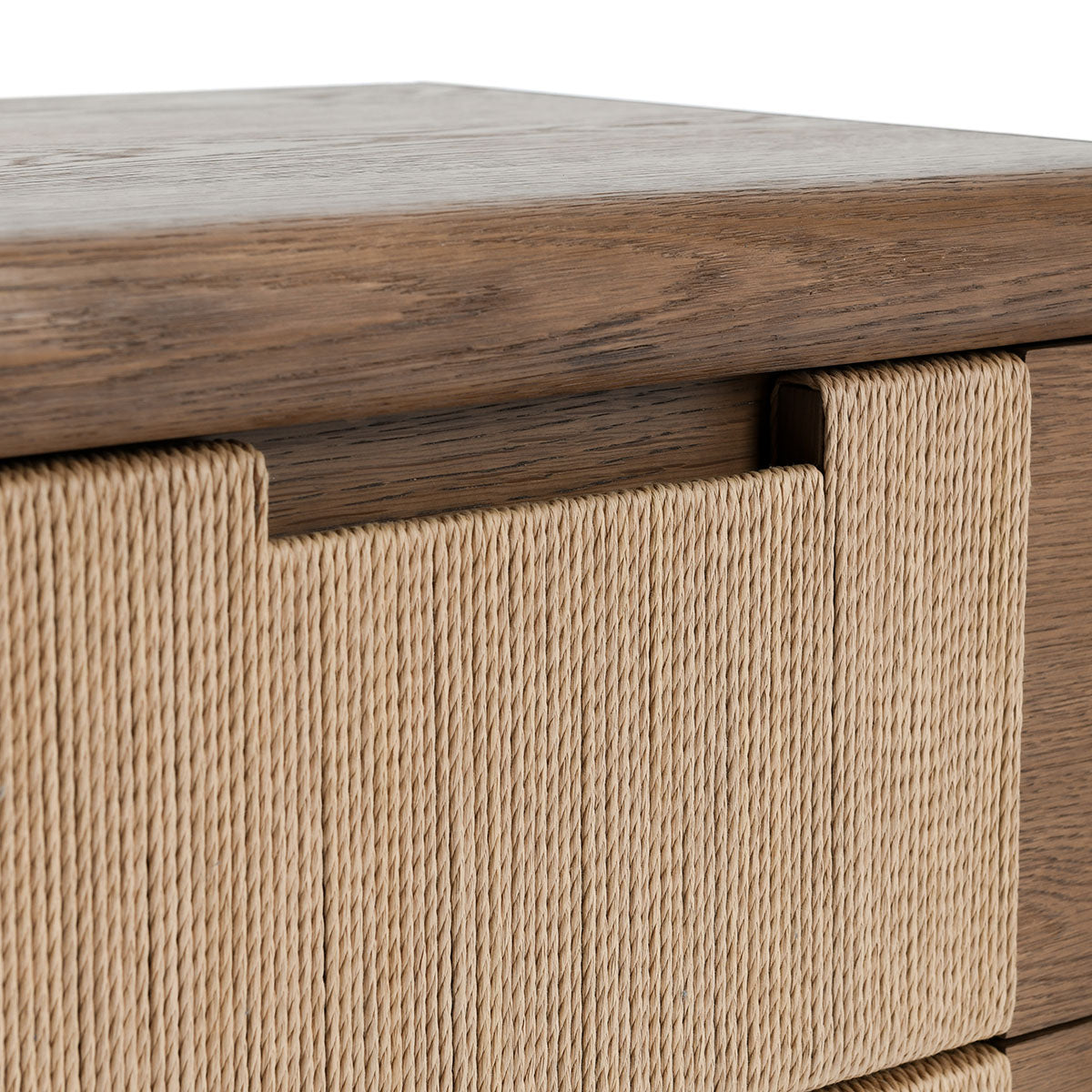 Corda Brown/Natural Nightstand - Ornate Home