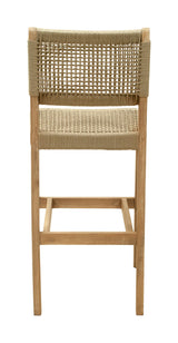 Corde Beige Barstool - Ornate Home