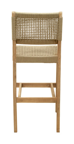 Corde Beige Barstool - Ornate Home