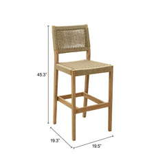 Corde Beige Barstool - Ornate Home