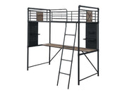 Cordelia Twin Loft Bed W/Desk - Ornate Home