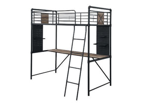 Cordelia Twin Loft Bed W/Desk - Ornate Home