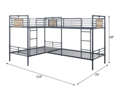 Cordelia Twin/Twin Bunk Bed - Ornate Home