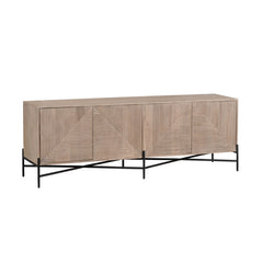 Cordell Brown/Black Four-Door Cabinet - Ornate Home