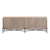 Cordell Brown/Black Four-Door Cabinet - Ornate Home