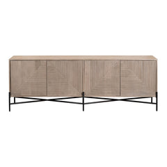 Cordell Brown/Black Four-Door Cabinet - Ornate Home