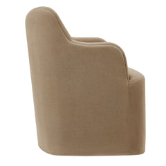 Cordelle Almond Linen Blend Swivel Dining Chair - Ornate Home