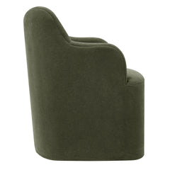 Cordelle Sage Linen Blend Swivel Dining Chair - Ornate Home