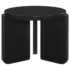 Cordova Black 2-piece Solid Wood Coffee and End Table Set - Ornate Home