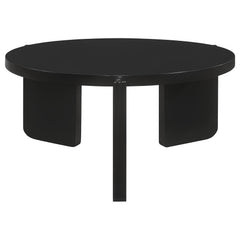 Cordova Black 2-piece Solid Wood Coffee and End Table Set - Ornate Home
