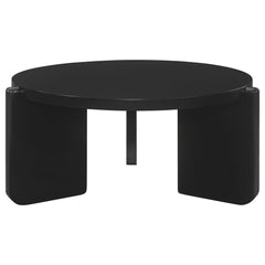 Cordova Black 3-piece Solid Wood Coffee and End Table Set - Ornate Home