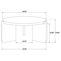 Cordova Black Coffee Table - Ornate Home