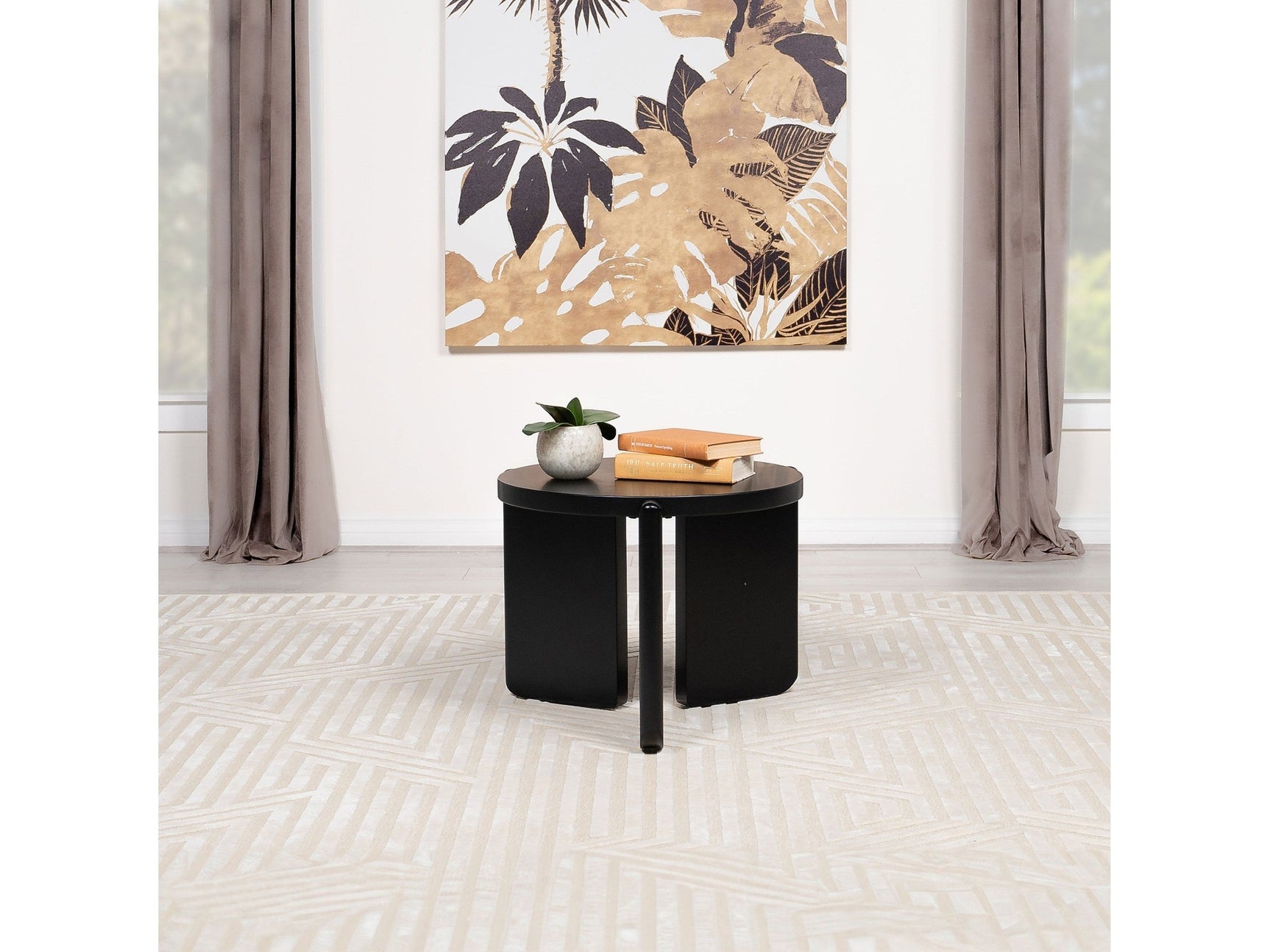 Cordova Black End Table - Ornate Home