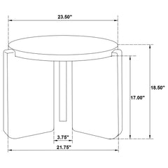 Cordova Black End Table - Ornate Home