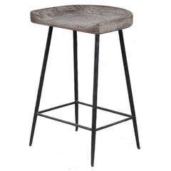 Cordova Woodtone Carved Wood Counter Stool - Ornate Home