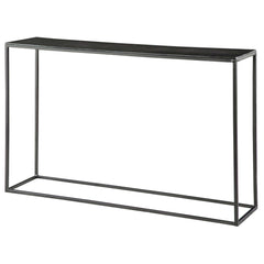 Coreene Black Industrial Console Table - Ornate Home