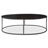 Coreene Black Oval Coffee Table - Ornate Home
