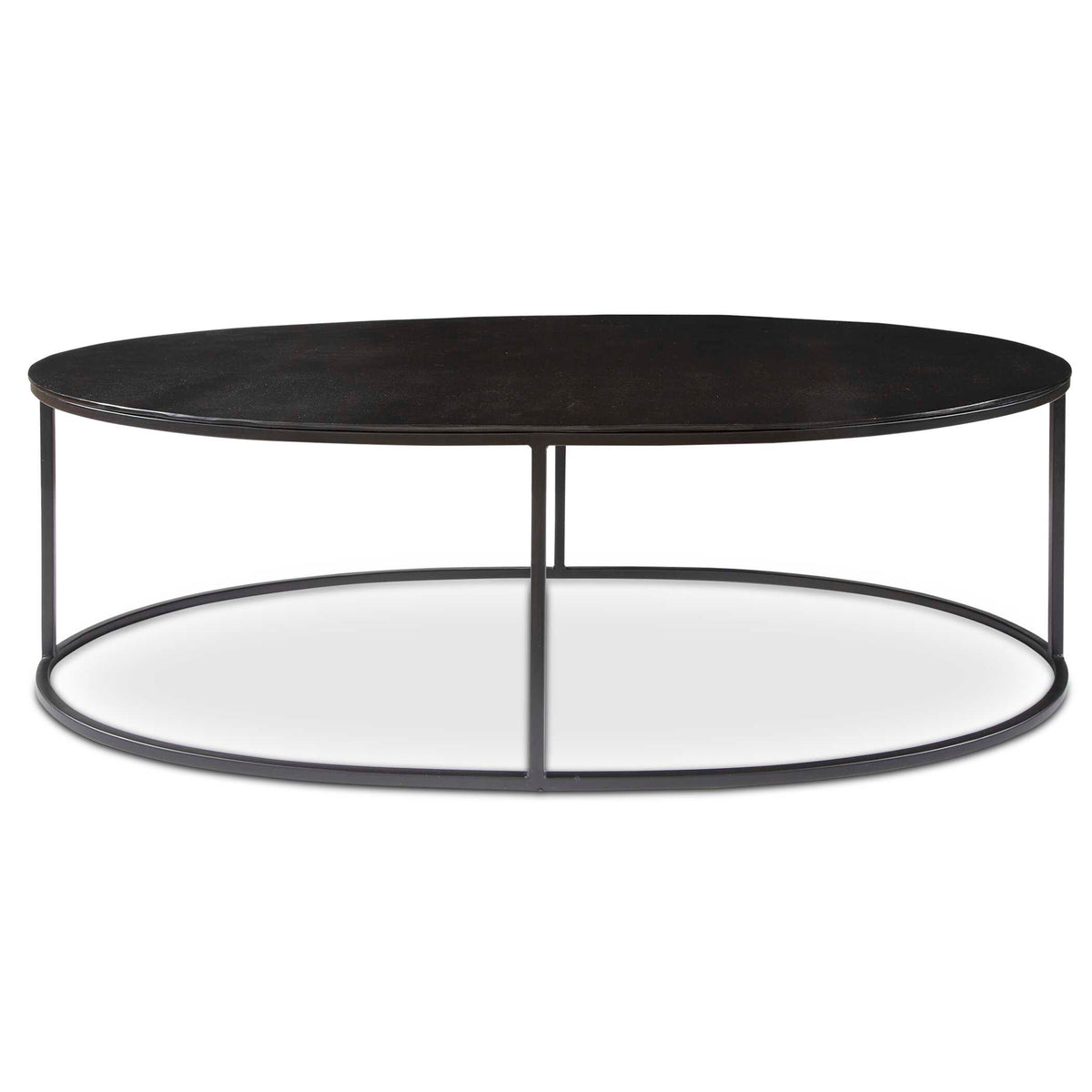 Coreene Black Oval Coffee Table - Ornate Home
