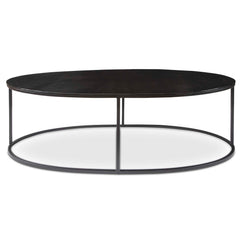 Coreene Black Oval Coffee Table - Ornate Home