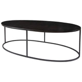Coreene Black Oval Coffee Table - Ornate Home