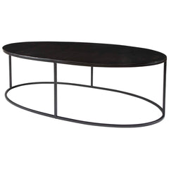 Coreene Black Oval Coffee Table - Ornate Home